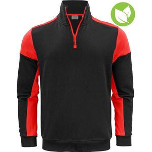Printer PRIME SWEATER PRIME HALFZIP 2262069 - Zwart/Rood - 3XL