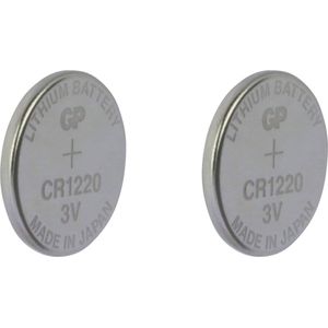 GP Batterij CR1220 - Knoopcel - Lithium - 3Volt - 2 STUK(S)