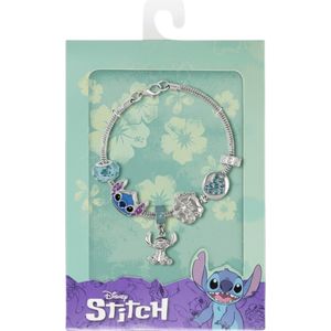 Stitch - Bedelarmband - Verzilverde - Imitatie Rhodium - Zonder Edelsteen