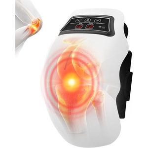 Knie gewrichtsmassager - Draadloos oplaadbaar met 3 verwarmingselementen en vibratie - Draadloze massager voor artritis - Zwelling - Spierblessures