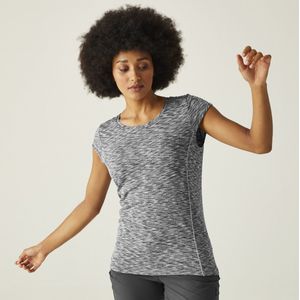 T-shirt Korte Mouwen Hiking Dames Textuurpatroon