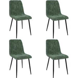 Set van 4 Kick eetkamerstoel Sem - Groen