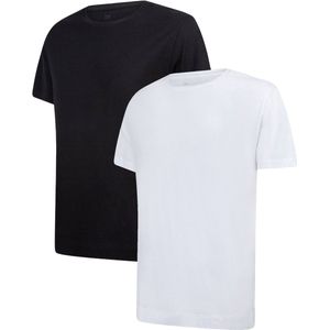 Undiemeister T Shirt Heren - Casual Fit T-shirt - 2-Pack - Zwart & Wit - Mellowood Tencel - Ademend en Temperatuurregulatie - Korte mouwen - Ronde hals - Maat XXXL