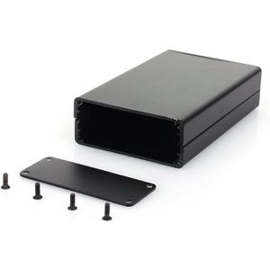 Elektrische projectkoffer aluminium behuizing 80 x 50 x 20 mm zwart SG-aansluitkast