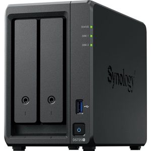 Synology DS725+ 2Bay 8TB NAS met 2x 4TB Synology Plus HDD