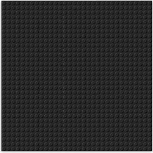 Brixies Bouwplaat | Grondplaat 32x32 noppen - Geschikt voor Lego Classic Bouwstenen - Zwart