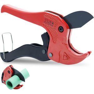 Pijpsnijder voor kunststof buizen - ratels 42/64mm voor PVC/PE/PP/PEX/PPR