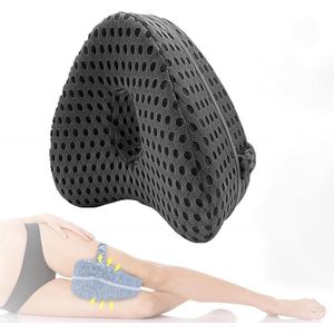 WNHB® Ergonomisch kniekussen memory foam - Benenkussen voor zijslapers - Leg pillow tegen heup pijn en ischias zwart
