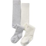 Vertbaudet - Set van 2 Panty's - Baby Meisje - Opengebreid