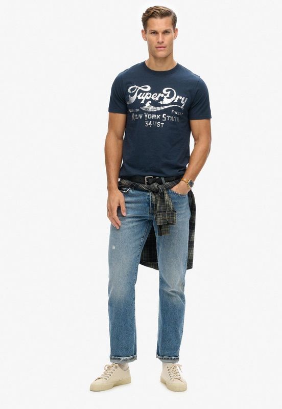 Superdry - Workwear - T-shirt - Casual Fit - Katoen