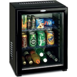 Technomax HP30LGN minibar koelkast - 30 liter - compleet geruisloos - glazen deur - binnenverlichting