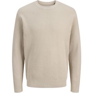Jack & Jones - Jprblubarkley Knit Crew Neck - Trui - Simply Taupe