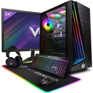 Vibox II-106 Complet Game PC • 24"" Monitor • Intel Core i5 10400F 4,3 GHz • Nvidia RTX 5060 Ti 8 GB • 16 GB RAM • 1 TB NVMe M.2 SSD • Windows 11 • WiFi