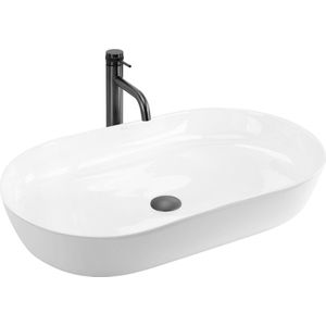 Rea - Cleo 71 - Opzetwastafel - Wit - 39x70x13 cm