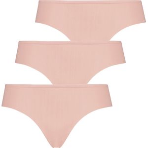 Hunkemoller 3-pack Invisible Brasilian Vrouwen Onderbroek -  rugby tan - Maat  M