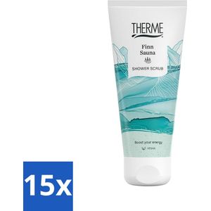 Therme - Finn Sauna - Douche Scrub - Verfrissend - Verzorgend - 200ml - Bulkverpakking - 15 stuks