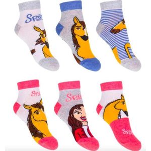Spirit Riding free sokken - 6 pack - Maat 23 - 26