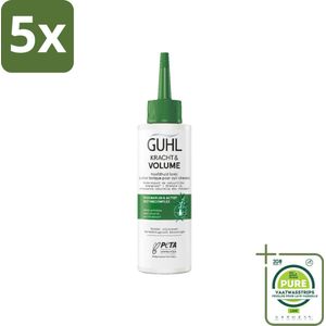 5 x Guhl – Scalp Tonic – Kracht & Volume – 125 ml - Grootverpakking - Haaruitval - Haargroei - Haarversterking - Hoofdhuid Tonic - Biotine