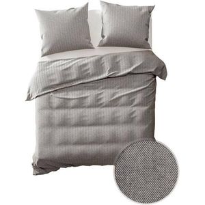 Yellow Tignes Dekbedovertrek - Tweepersoons - 200x200/220 cm - Grey