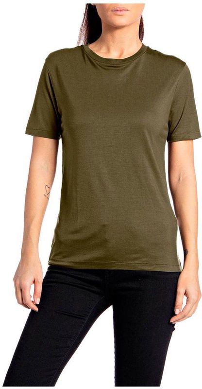 Replay W3510m.000.23396p T-shirt Met Korte Mouwen Groen XL Vrouw