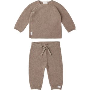 Noppies - Vest - Broekje - Pino - Grover - Taupe Melange - Unisex - Maat 56