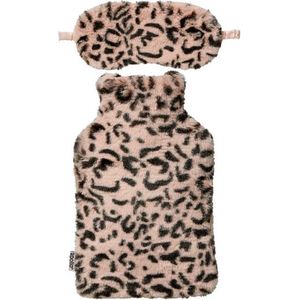Apollo Hot Water Bag Cover+Eye Mask Furry Rood