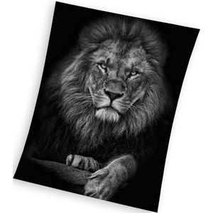 Leeuwen - Fleece Deken - 150 x 200 cm - Polyester