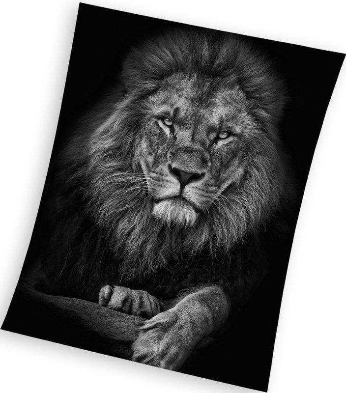 Leeuwen - Fleece Deken - 150 x 200 cm - Polyester