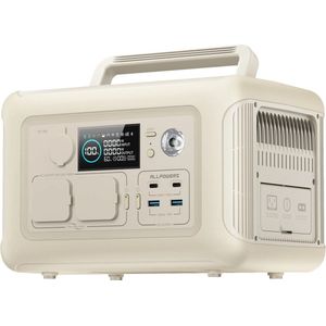 MensStore Camping Powerstation - Powerbank - Draagbaar - 1200W - 299Wh - 2x USB-C - 2x USB-A - 2x Stopcontact - Snelladen In 1 Uur - Beige