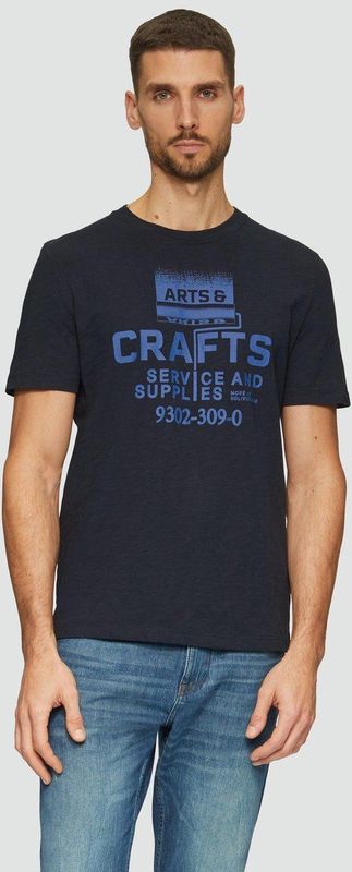 T-Shirt - Katoen - Print - Slubstructuur