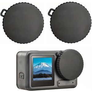 Geschikt voor 2-pack stofdichte siliconen beschermkap Geschikt voor de lens van de DJI Action 3/4/5 Pro
