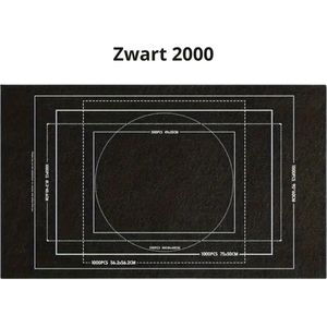 Nivard Puzzelmat - Portapuzzle - Puzzelmap - 1000 Stukjes - 1500 Stukjes - 2000 Stukjes - Puzzelkoffer - Puzzelbord - Opbergsysteem - Zwart - Inclusief Accessoires