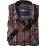 Overhemd met korte mouwen CARAMARLI donkerrood geruit