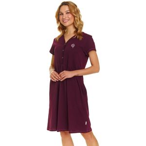 Doctor Nap Nachthemd Dames Nachtjapon Zwangerschap Borstvoeding Nachtkleding Burgundy TCB.5336 36 / S