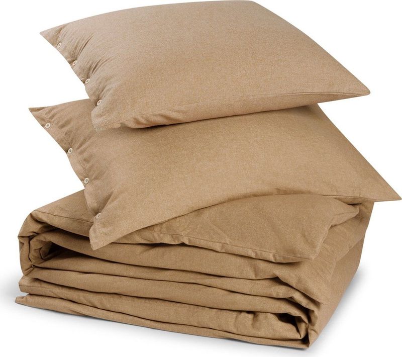 Yumeko - Dekbedovertrek - Flanel - Honey Chambray - Biologisch Katoen