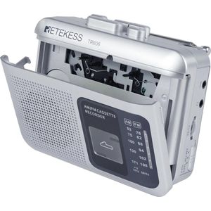 Draagbare FM AM-radio met Cassette-Speler en Recorder - Compacte Muziekervaring