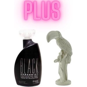 Devoted Creations Black Obsession 400 ml PLUS Ornament Toekan Zandkleur 29,5 cm !