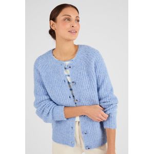 Damart - Thermolactyl vest van harige garens - Dames - Blauw - L