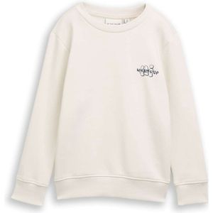 TOM TAILOR Sweatshirt voor jongens, 32257 - Grijs Wit, 92