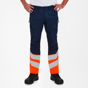 Engel Safety werkbroek met 2-weg stretch 2546-314 - Blue Ink / Hi-vis Orange - 33