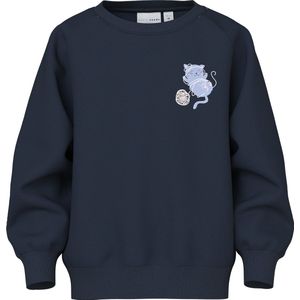 Sweatshirt - Regular Fit - Geborstelde Sweatstof - Lange Mouwen