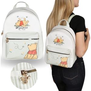DISNEY Winnie the Pooh Dames LEREN rugzak, stadsrugzak, JONGEREN rugzak 32x19x26cm