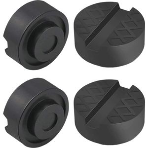 Rubberen pads voor banden wisselen - 4 stuks, zwart