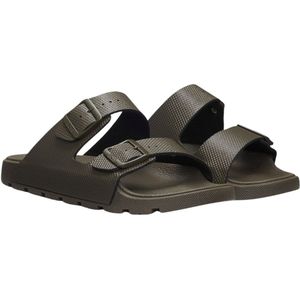 Boss - Surfley Sand Slippers - Donkergroen - Synthetisch Materiaal