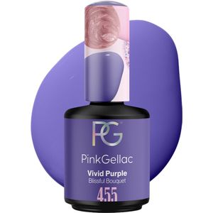 Pink Gellac - 455 Vivid Purple - Gel Nagellak - 15ml - Blissful Bouquet Collectie