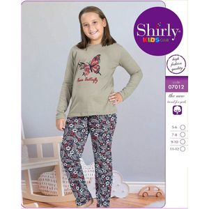 Meisjes Pyjama - Pyjamaset 7012 - Batterfly - 9-10 jaar