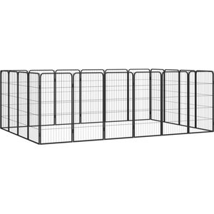 The Living Store Hondenkennel - Stevige Buiten Kennel - Hondenkennels - 300 x 200 x 100 cm - Gepoedercoat Staal