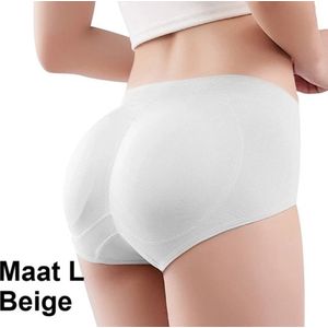 Slip Met Vulling I Corrigerende Slip I Ondergoed Body Shaper I Billen Liften I Billen Lifter I Maat Large I Beige