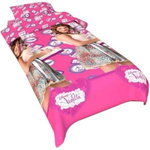 Disney Violetta - Dekbedovertrek - Eenpersoons - 140x200 cm - Roze