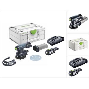 Festool ETSC 125-Basic accu excenterschuurmachine 18 V 125 mm borstelloos + 1x accu 3.0 Ah + lader + systainer